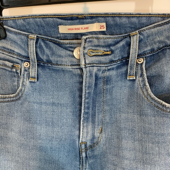 Levi's Denim - Levi’s Ribcage Full Length Flare Womens Jeans 25